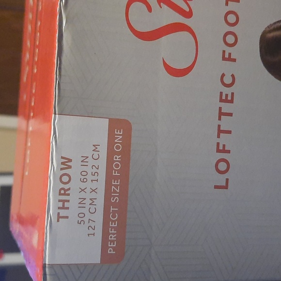 Sunbeam Bedding Sunbeam Lofttec Foot Pocket Heated Throw Poshmark